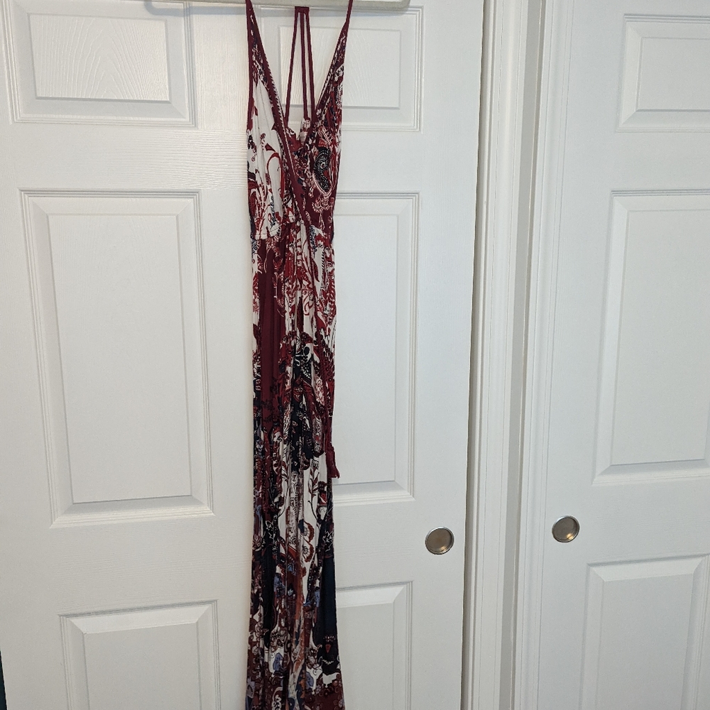 Red paisley Maxi dress
